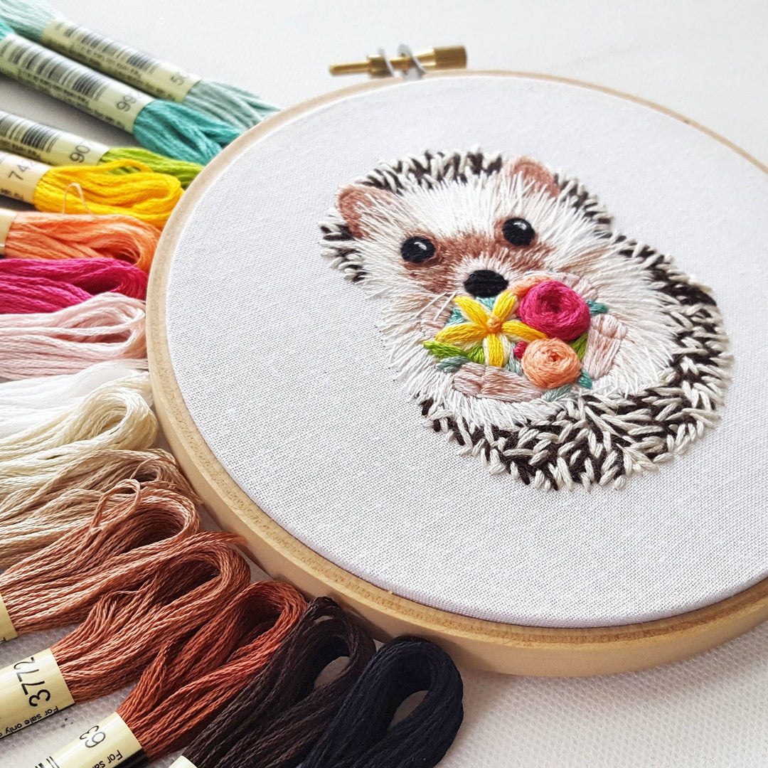 Hedgehog Hand Embroidery Kit