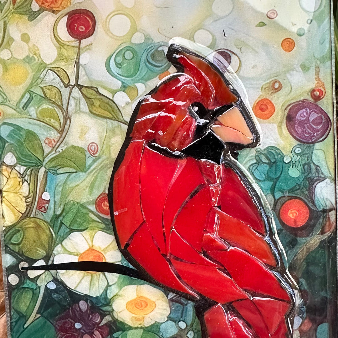 Cardinal Mosaic Totem