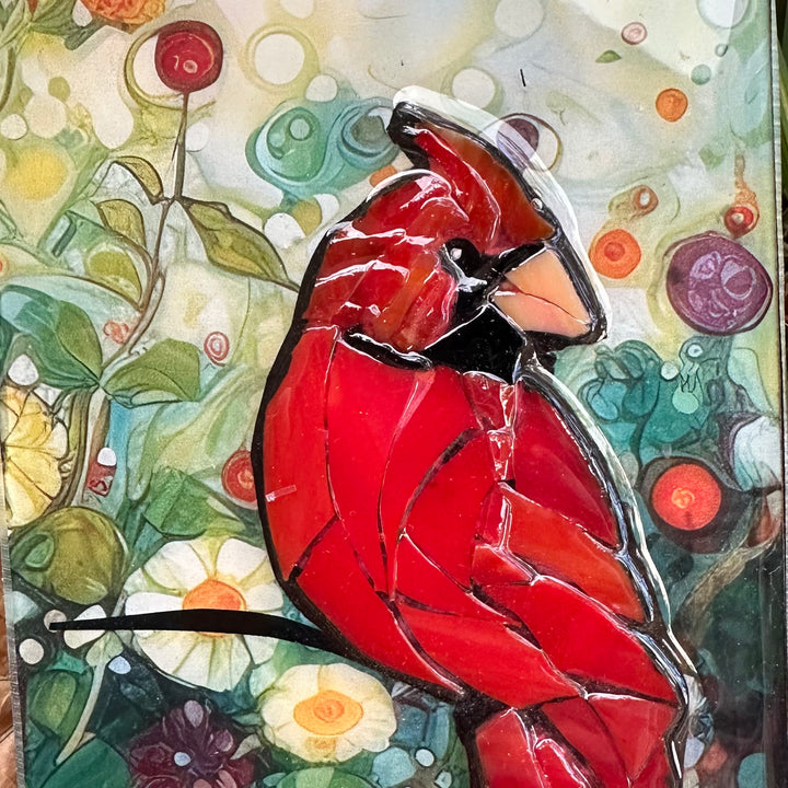 Cardinal Mosaic Totem