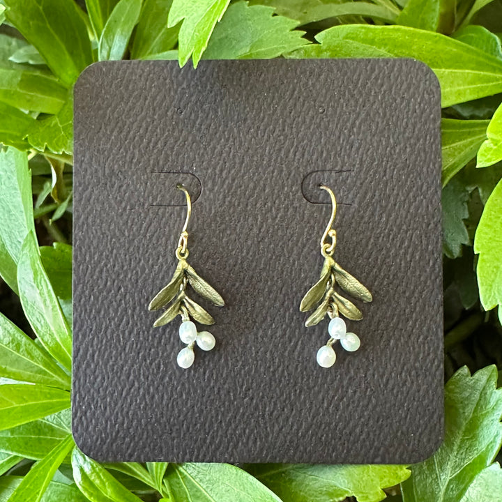Garden Vine Dainty Wire Earrings