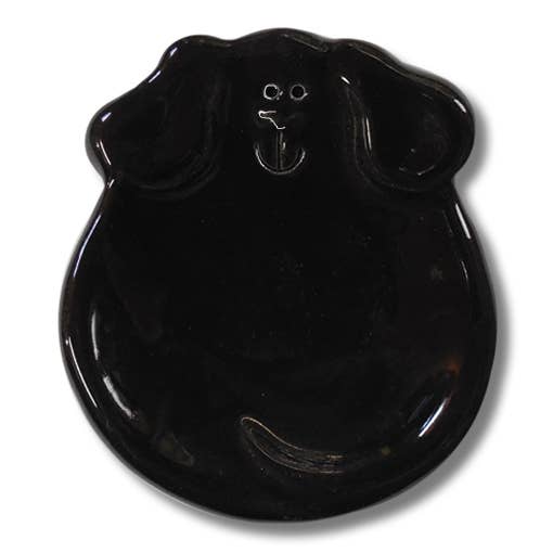 3" Dog Dish: Solid Black