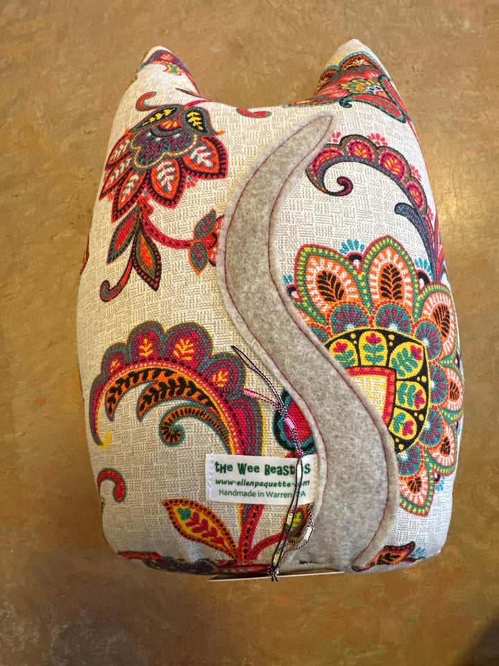 Plushie Cat Pink Swirls