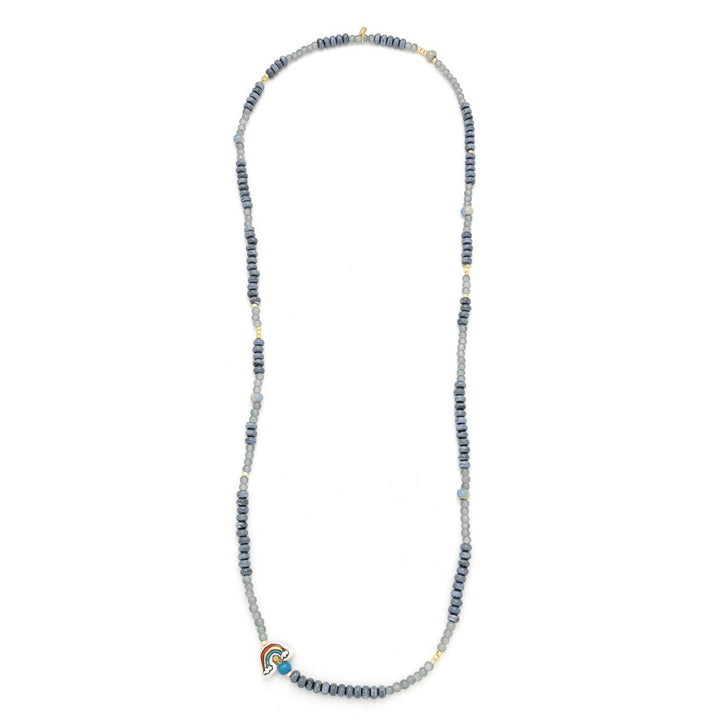 Ceramic Bead Wrap Bracelet/Necklace - Hope/Rainbow