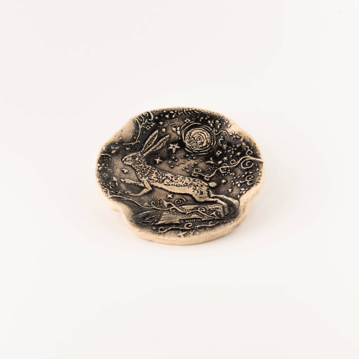 Black Rabbit Moon Spoon Rest