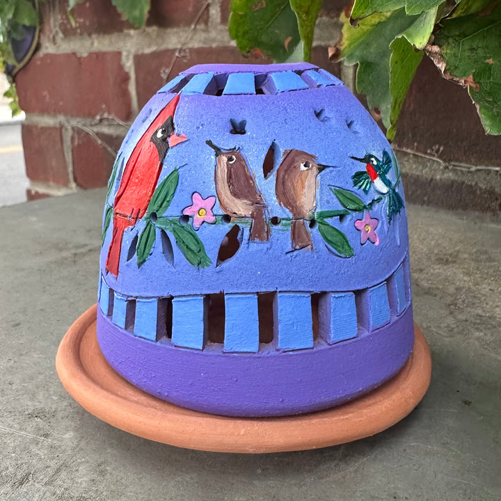 Purple Bird Garland Luminary