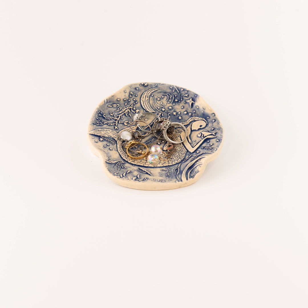 Blue Mermaid Moon Spoon Rest