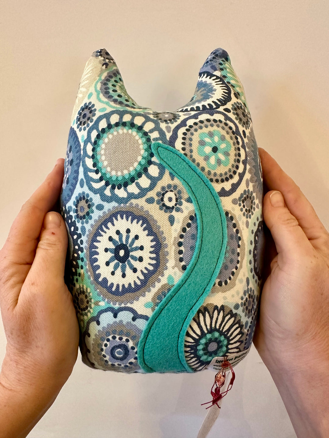 Plush Cat Blue Retro