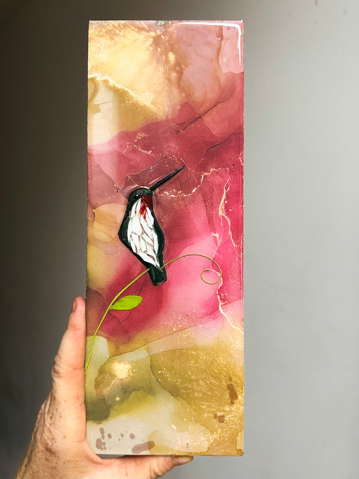 Hummingbird Mosaic Ruby