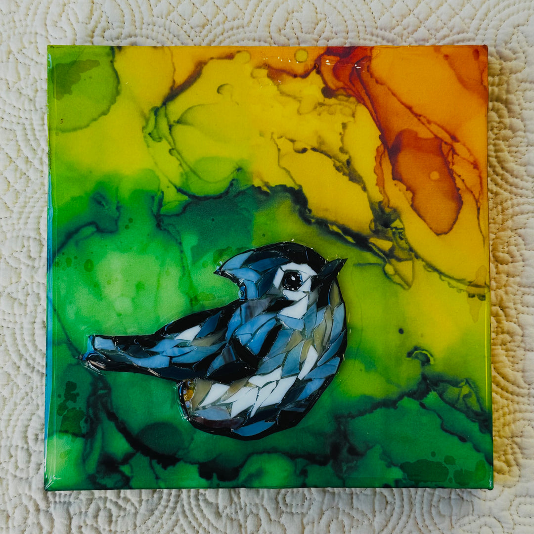 Tufted Titmouse Mosaic 1