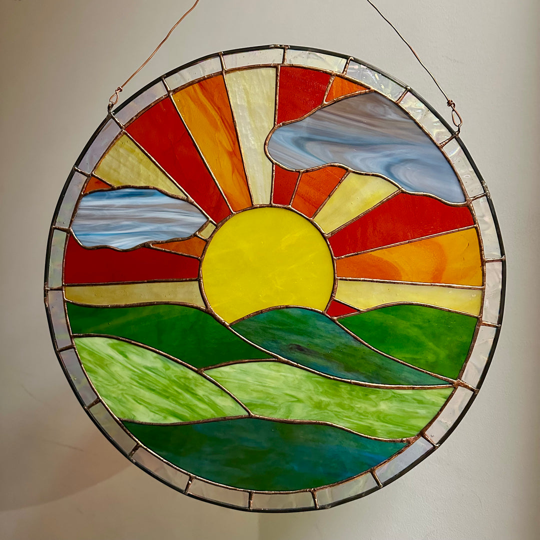 21" Stained Glass Sunset
