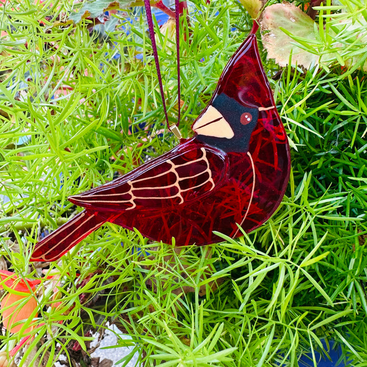 Cardinal Ornament Facing Left