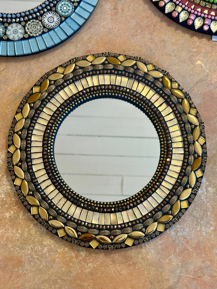 Versailles Round Mosaic Mirror