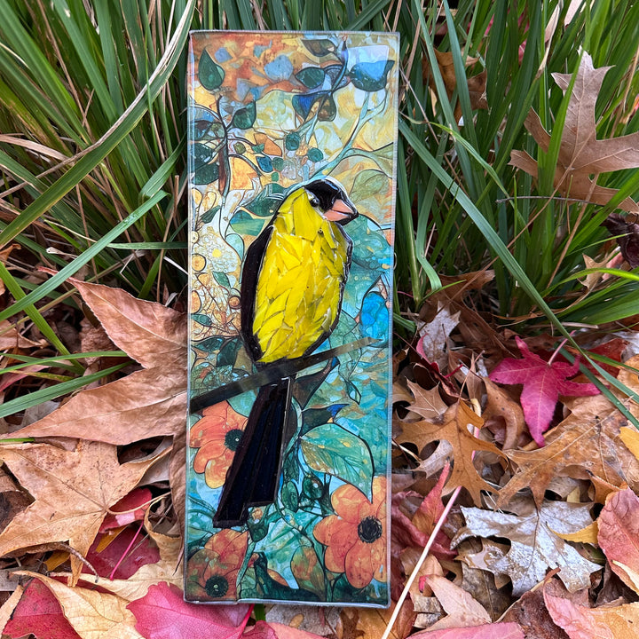Goldfinch Mosaic Totem