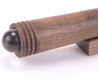 6" Smooth Walnut Wood Pocket Teleidoscope with Matching Base