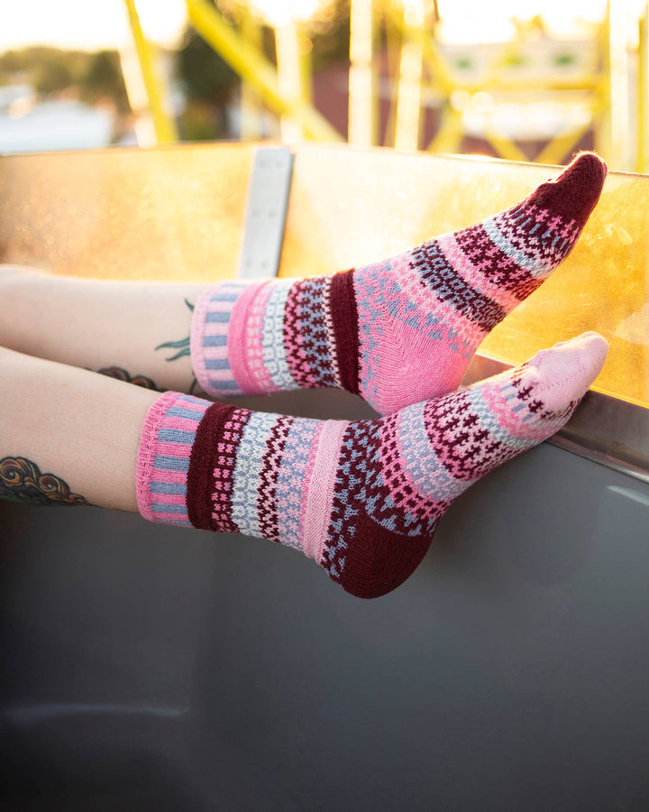 Adult Crew Socks Alpenrose