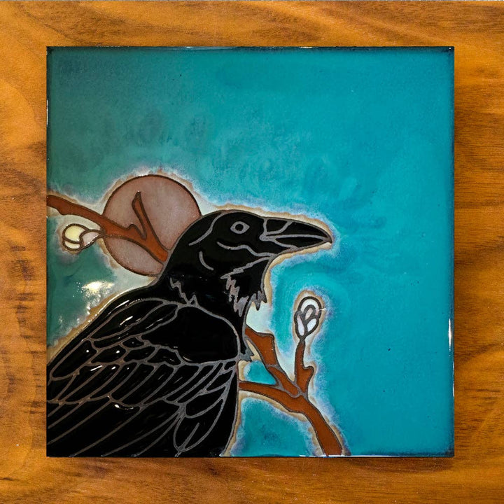 Raven Art Tile Trivet