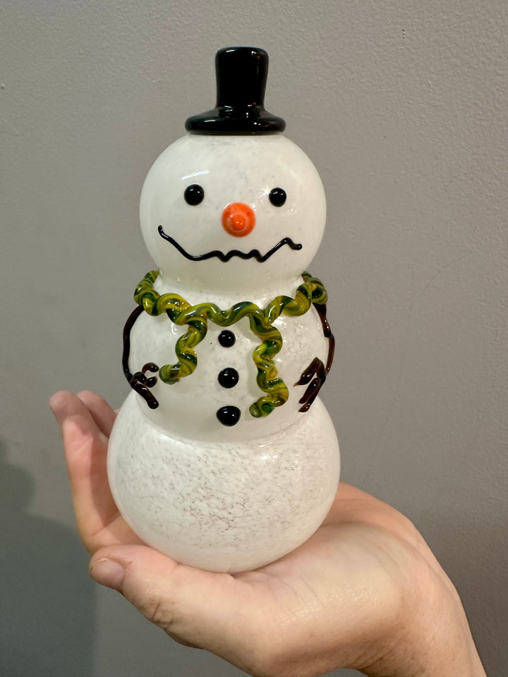 Snowman Large Green Scarf