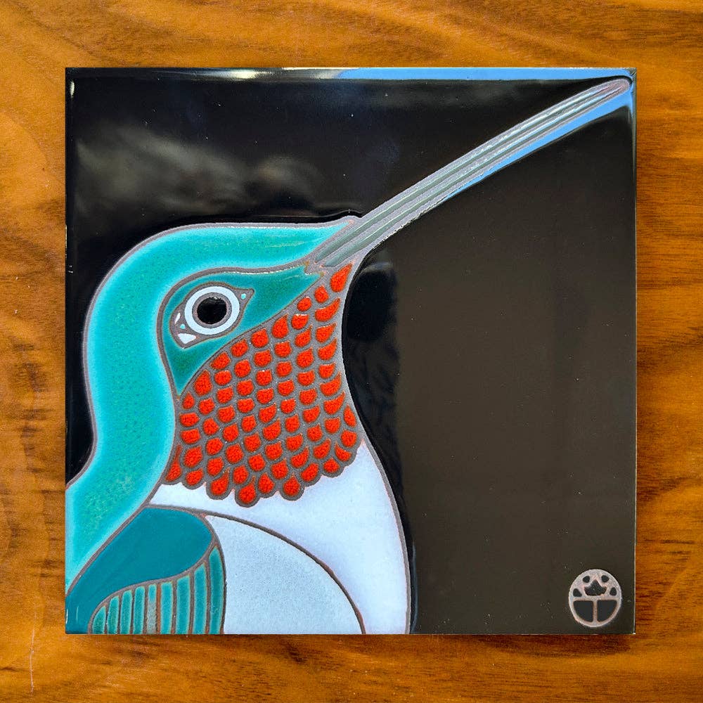 Wil Taylor Hummingbird Art Tile Trivet