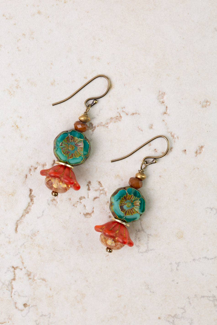 Farmers Market Czech Glass Statement Earrings