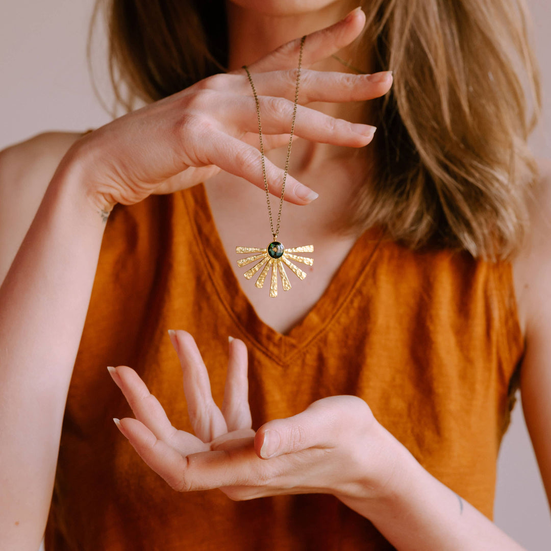 The Opal Sun Necklace