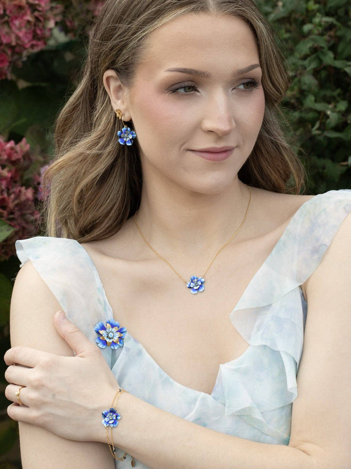 Blissful Bloom Pendant Necklace Bonnie Blue