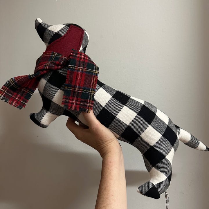 Plush Doxie - Red+ Black