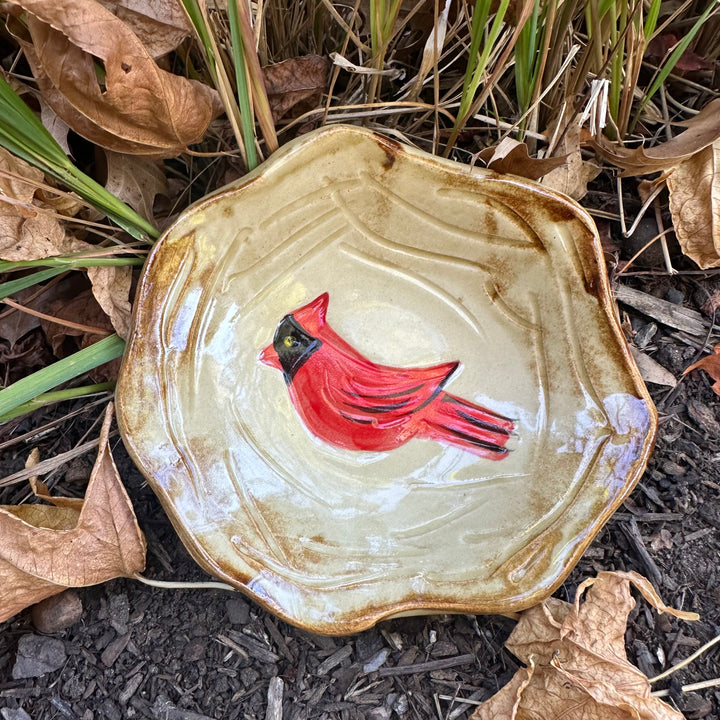 Little Cardinal Nest Bowl Old Gold
