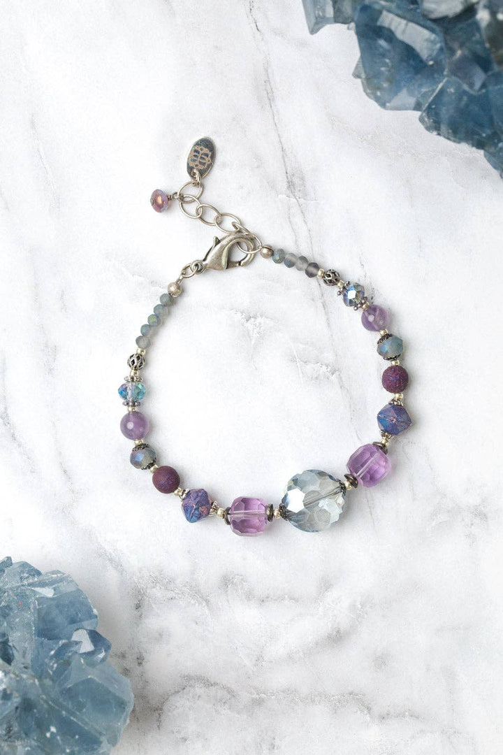 Reflections Amethyst + Czech Glass Bracelet