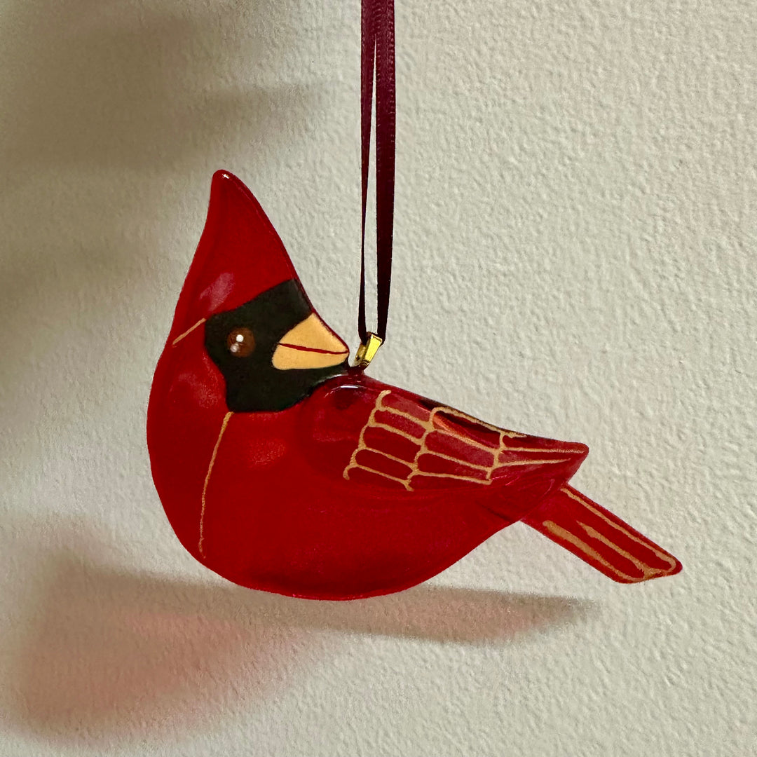 Cardinal Ornament Right Facing