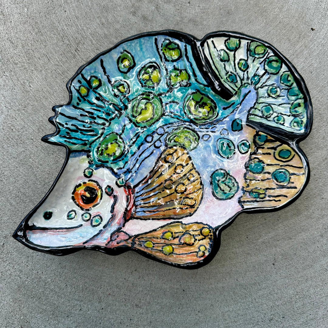 Fish Dish Extra Large Spotted