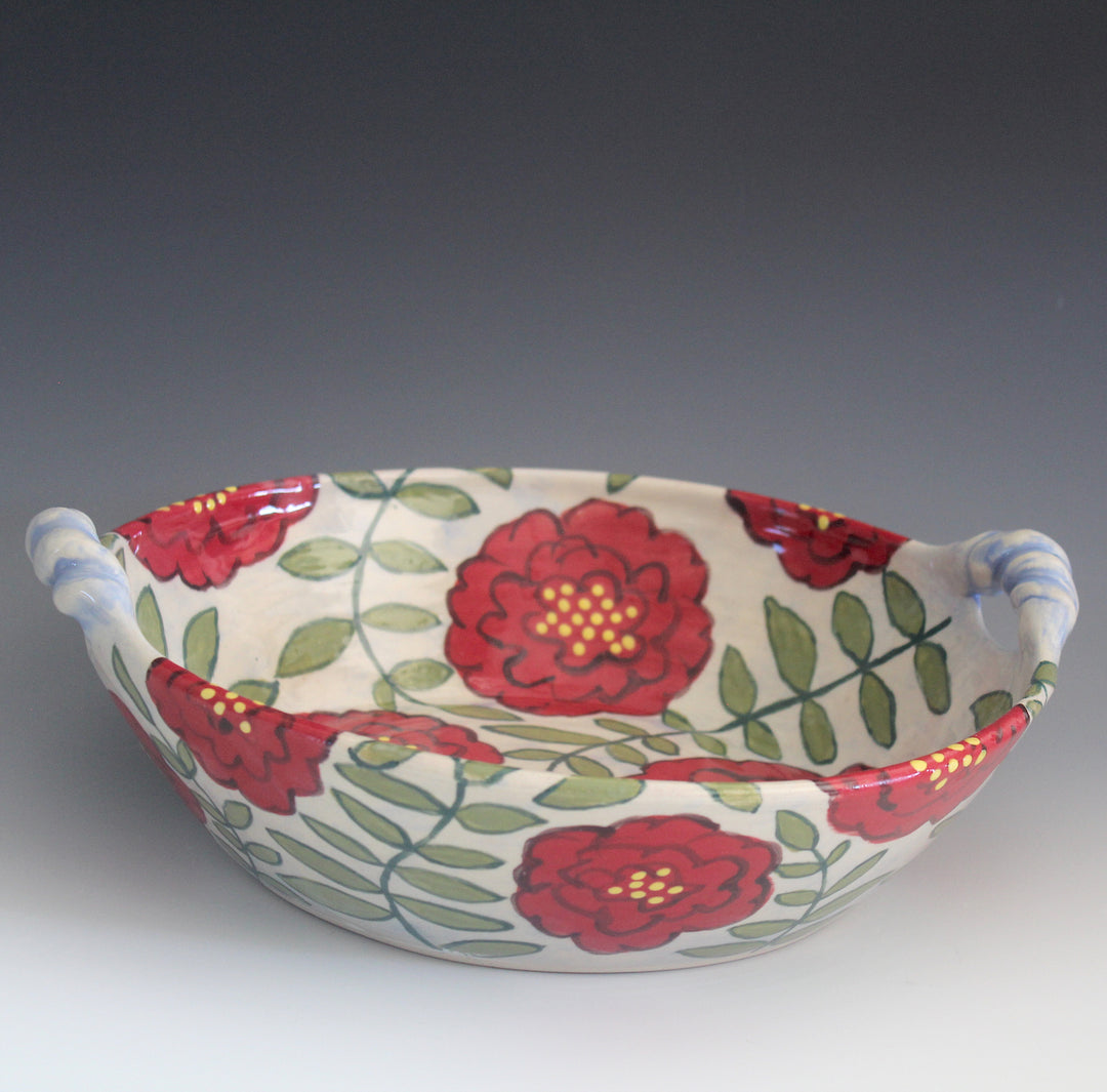 Red Poppy Casserole Large