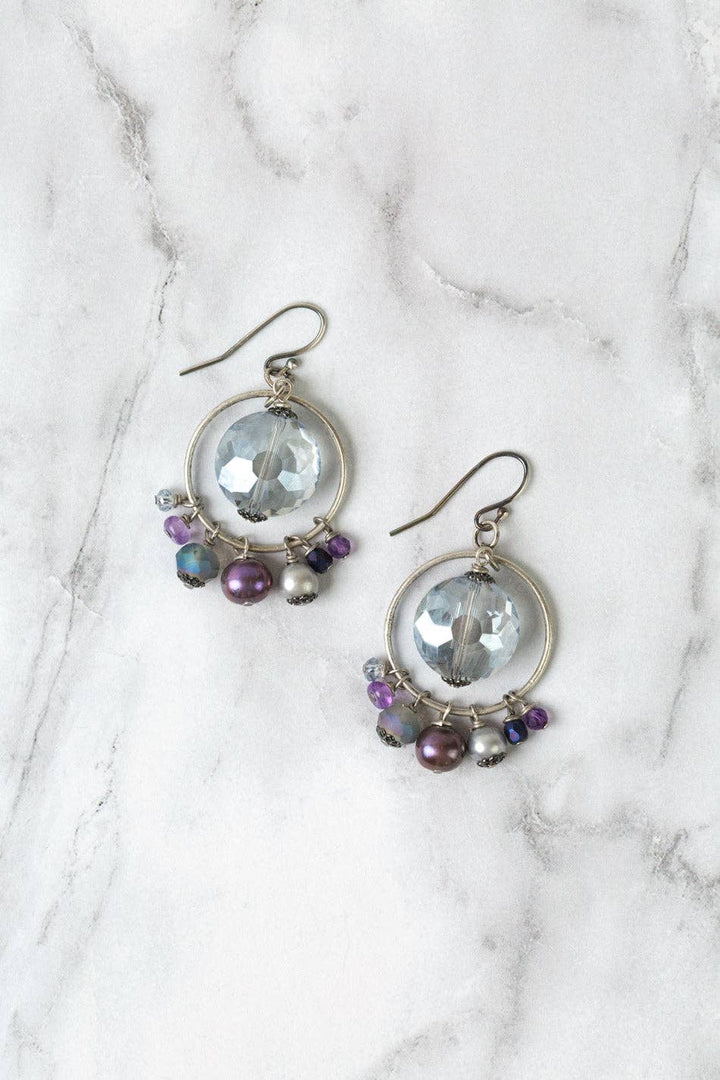 Reflections Crystal + Freshwater Pearl Statement Earrings