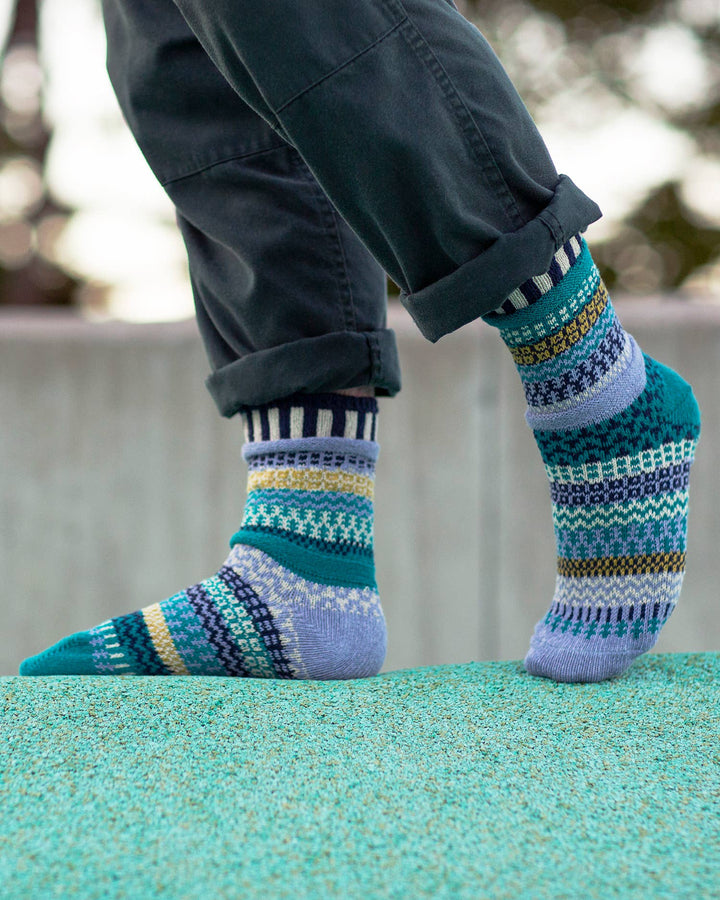 Adult Crew Socks Agave