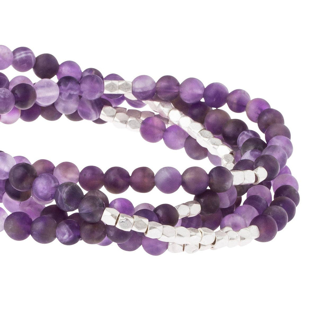Stone Wrap: Amethyst + Silver