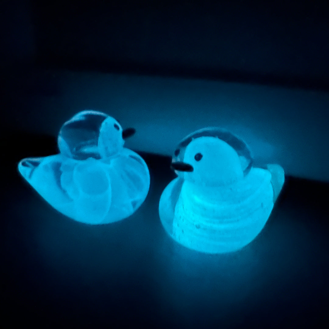 Glass Duck Glow in the Dark