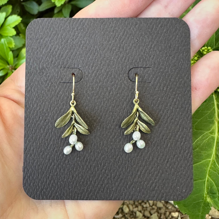 Garden Vine Dainty Wire Earrings