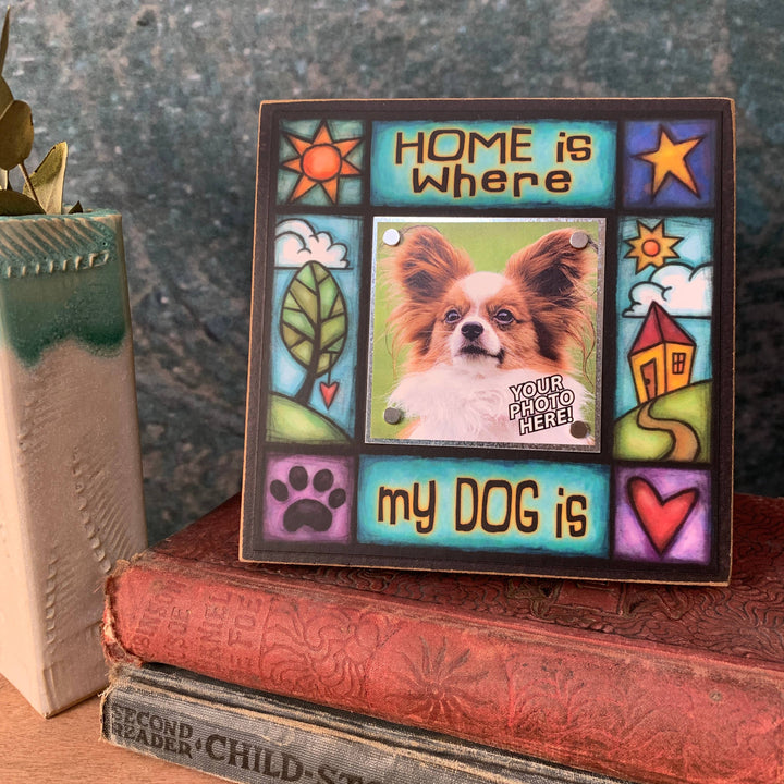 Small Magnetic Frame Home Is Where Dog Is