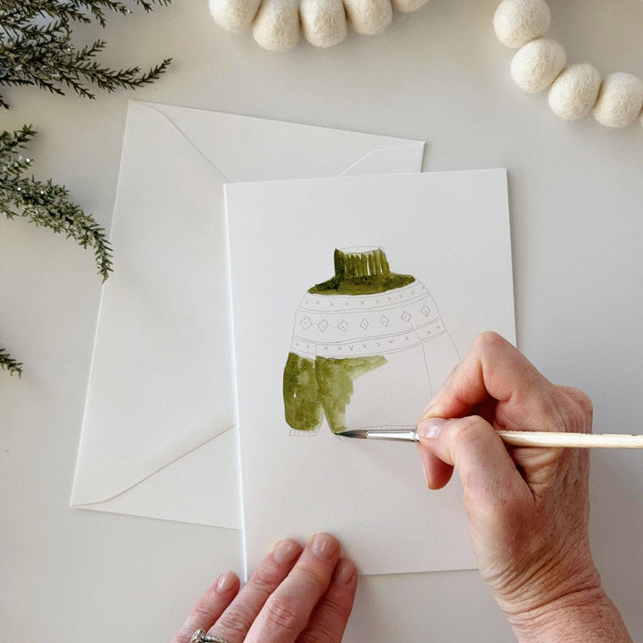 Warm &amp; Cozy Paintable Notecard