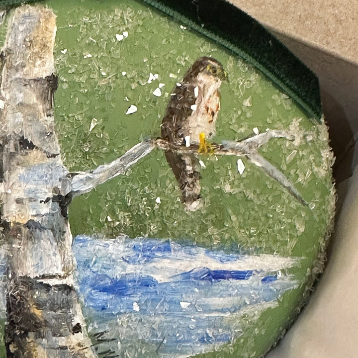 Hand Painted Bird Ornament