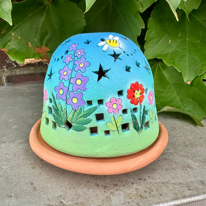 Luminary Flower Garden + Bumblebees