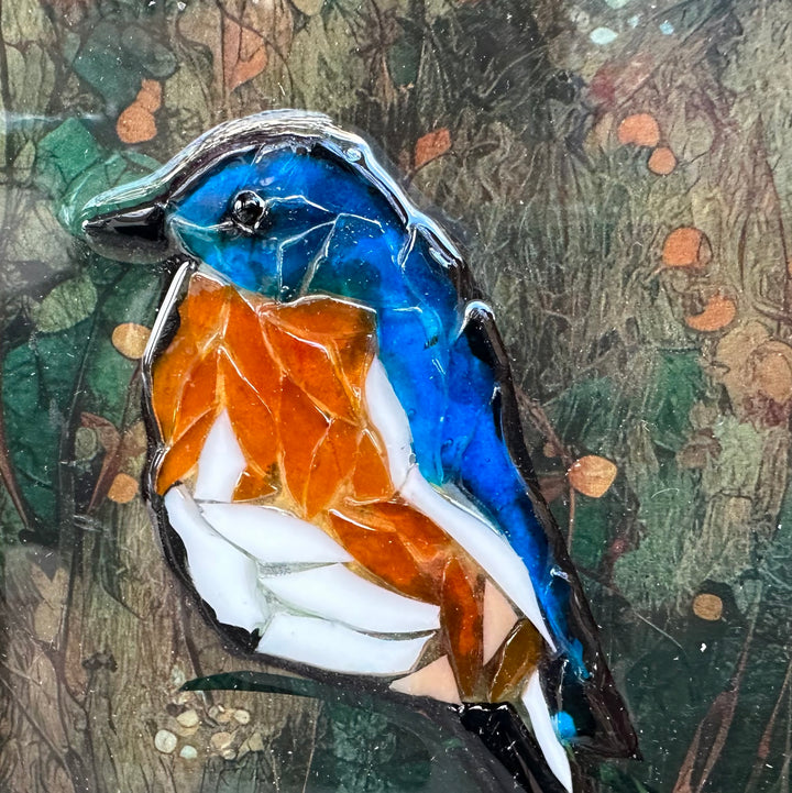 Blue Bird Totem Mosaic