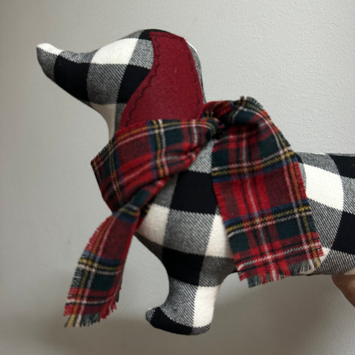 Plush Doxie - Red+ Black