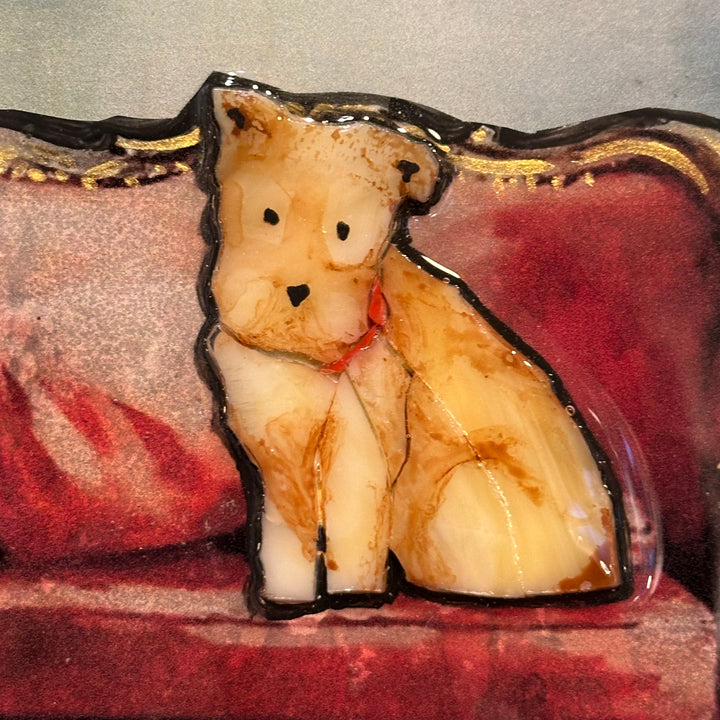 Brutus on Pink Chair