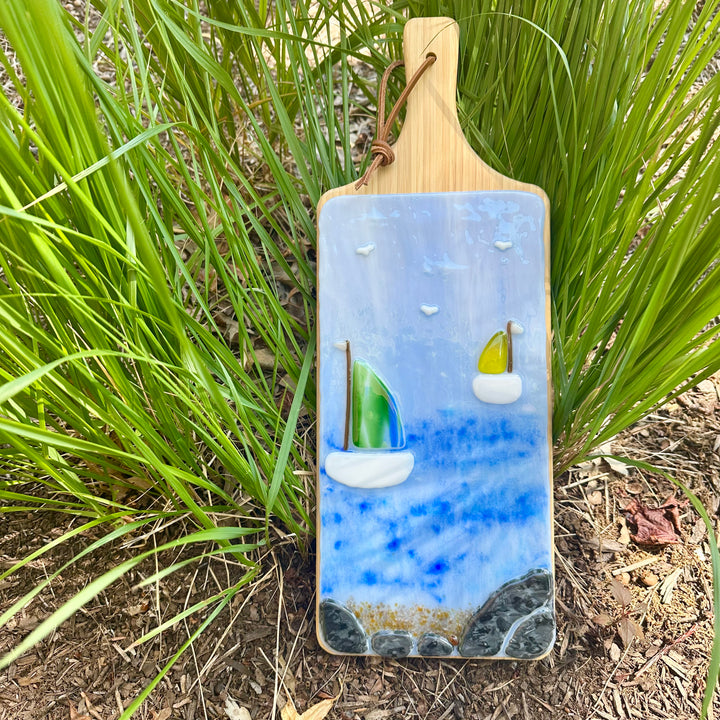 Charcuterie Board with Sailboats