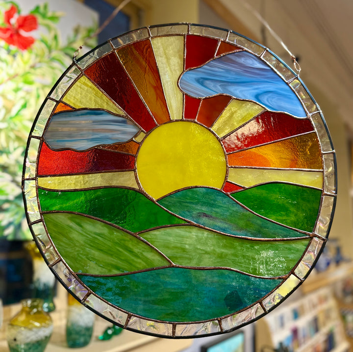 21" Stained Glass Sunset