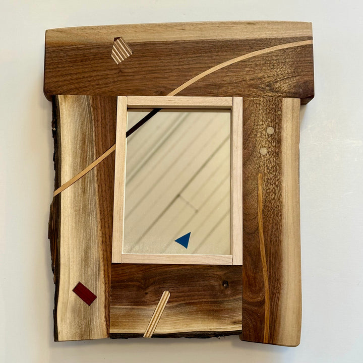 Wooden Mini Inlay Mirror