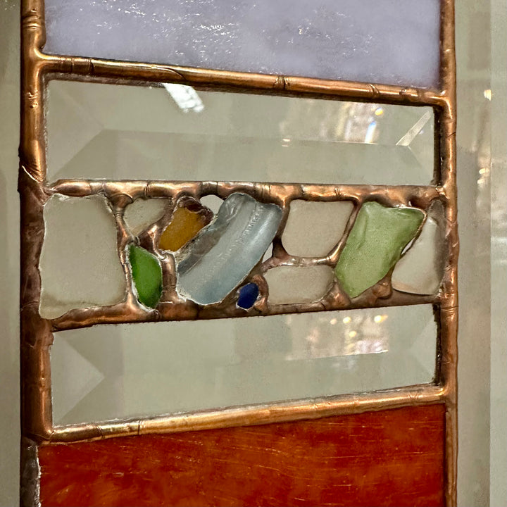 Lavender + Orange Glass Panel Copper