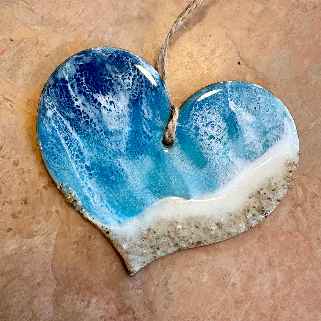 Beach Heart Ornament