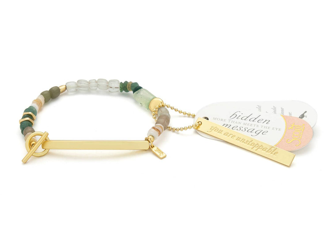 Unstoppable Hidden Bracelet Chilltonite + Gold