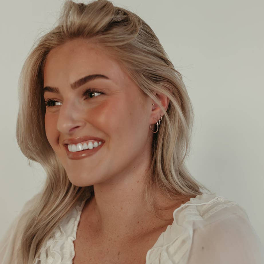 Endless Hoop Earrings Silver 9mm